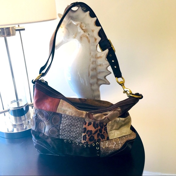 VINTAGE COACH BAG ANIMAL PRINT - Picture 4 of 16